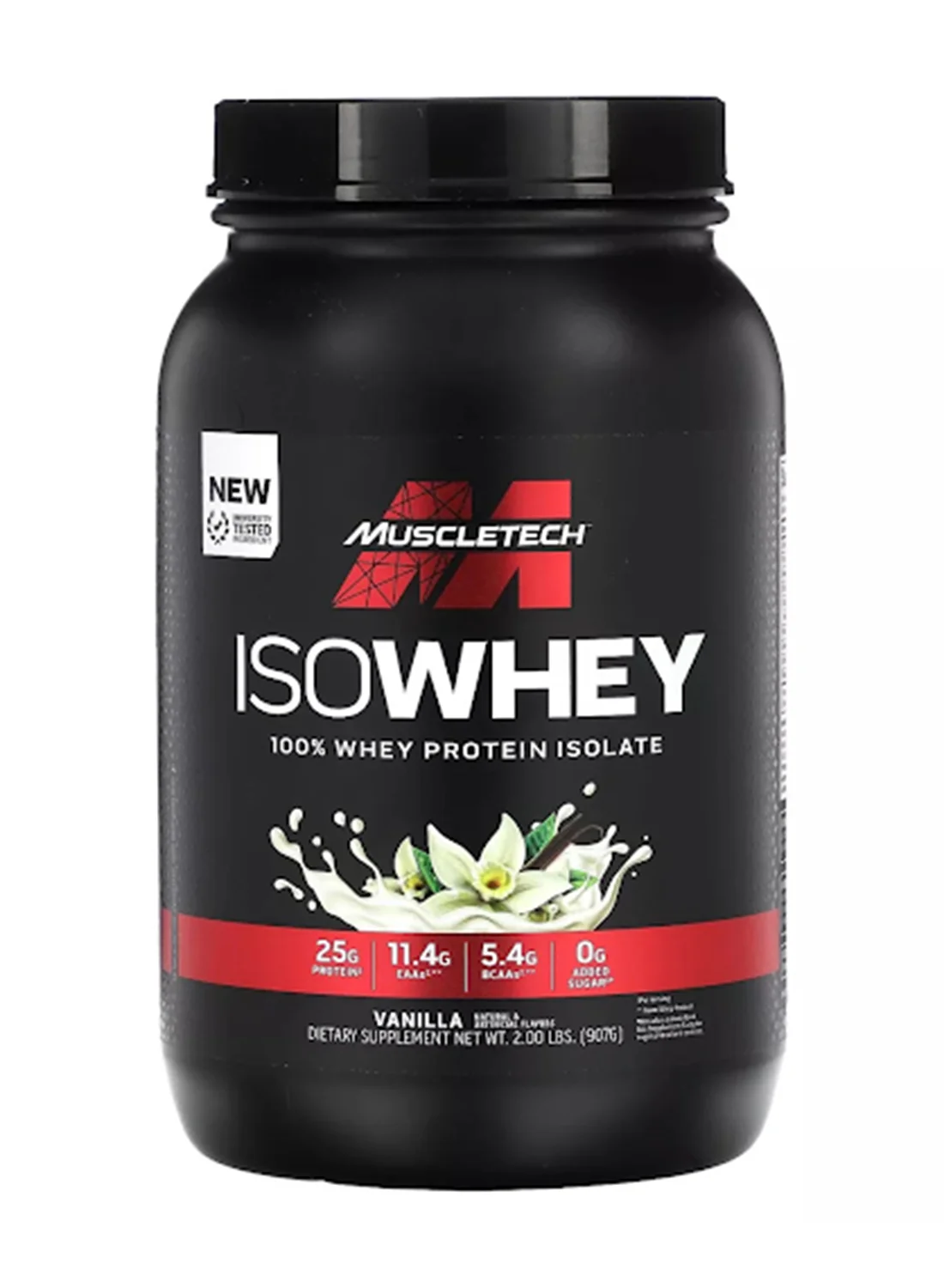 Premium Whey Protein Isolate Powder (Vanilla, 907 g) for Muscle Recovery and Fitness Support 94dqi