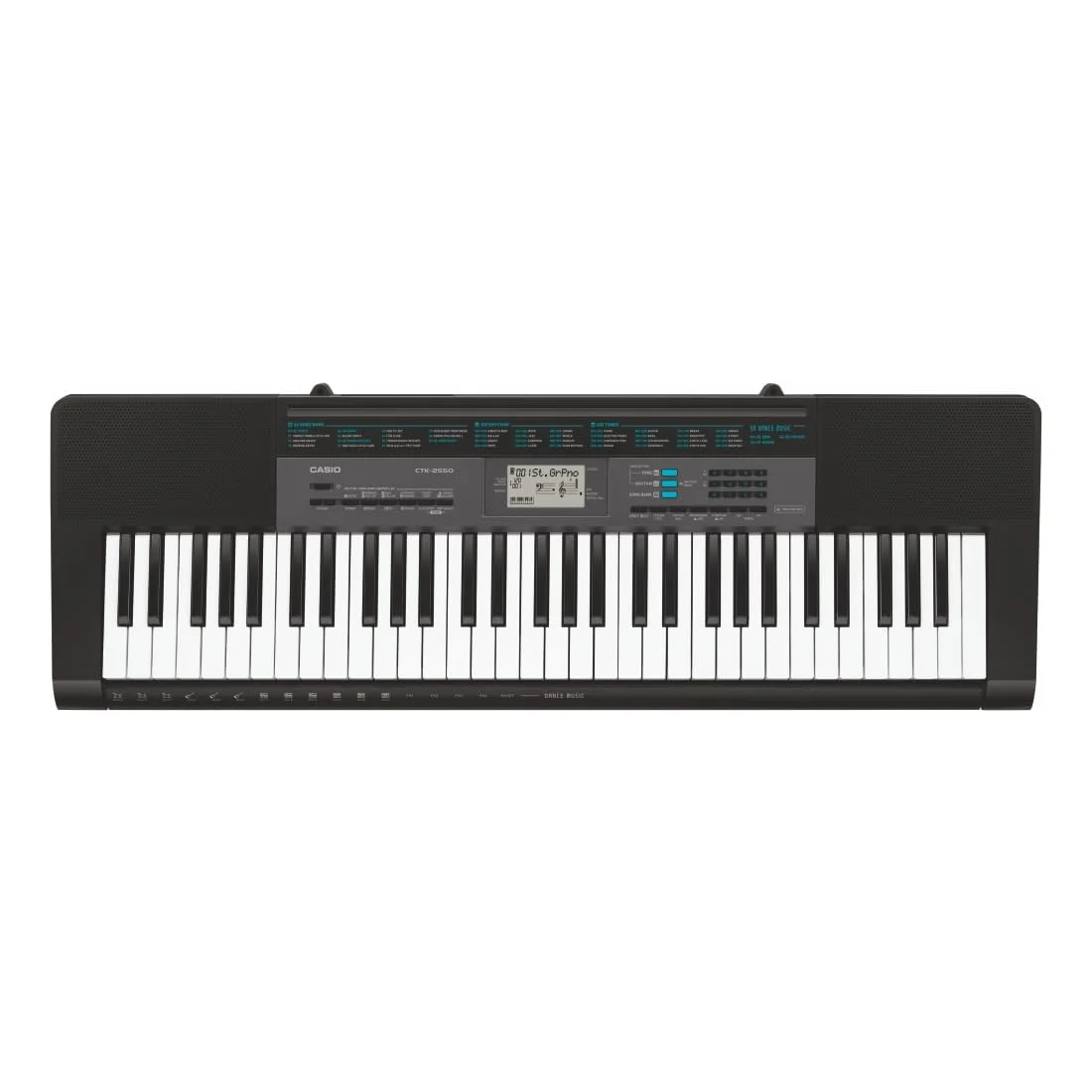 Portable 61-Key Electronic Keyboard Digital Music Instrument with Built-in Speakers (Black, 61 Keys) nyd98