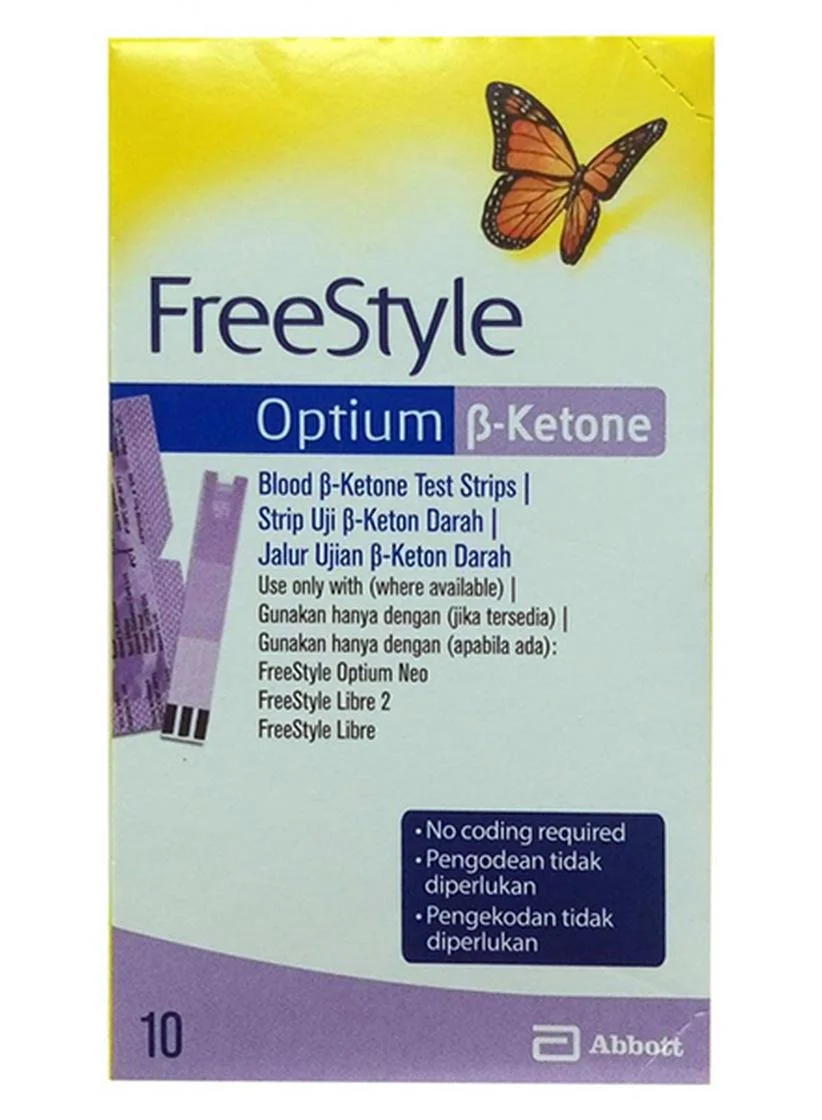 Premium Blood Ketone Monitoring Test Strips (10 Pack) for Health Tracking faq0g