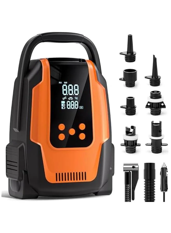 Arabest Electric SUP Air Pump 50PSI High Pressure Portable Inflator with Auto-Off and Deflation for Paddle Boards and Inflatables (12V DC) cqnb1