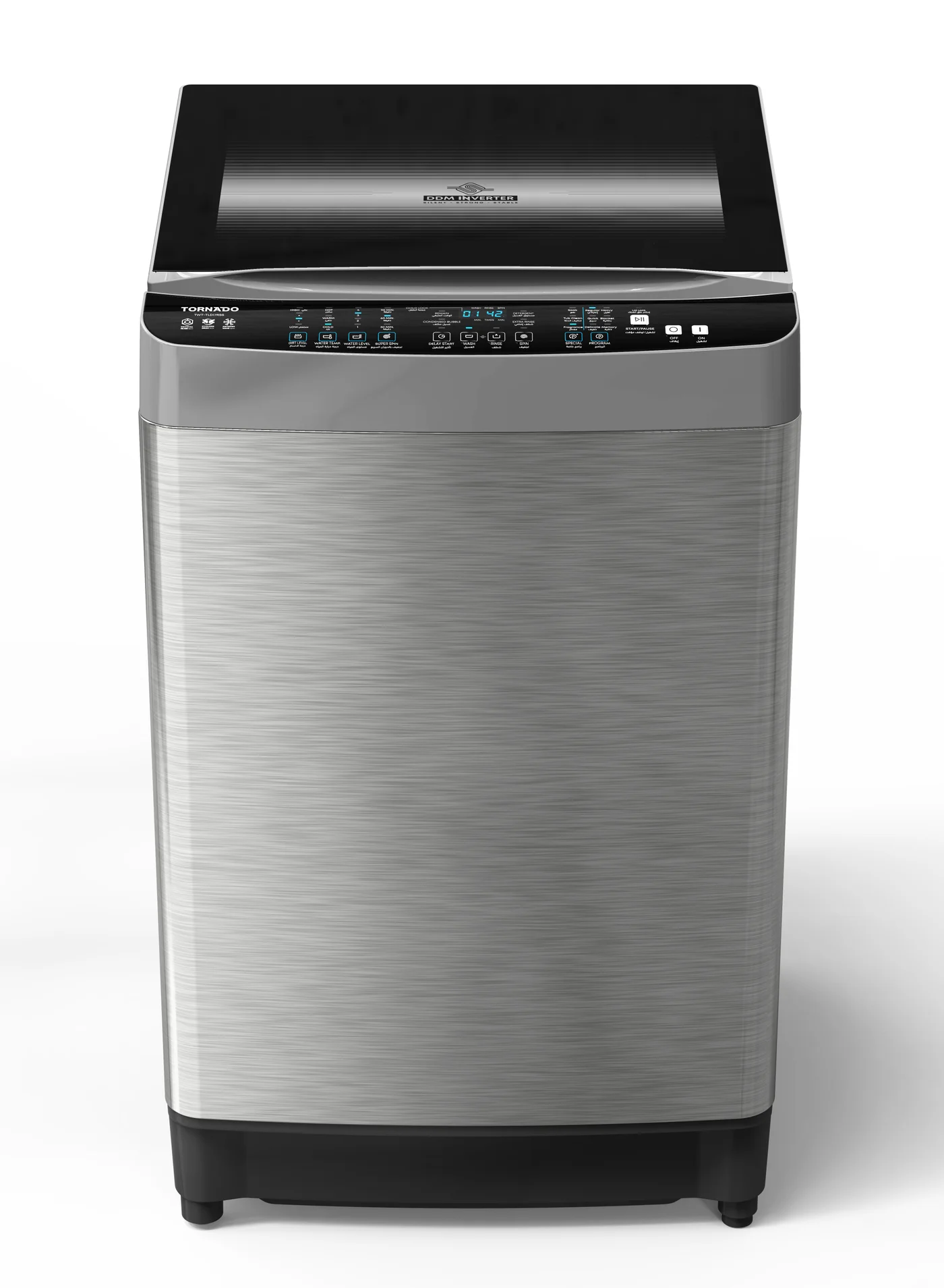 TORNADO 17kg Top Loading Fully Automatic Washing Machine with DDM Inverter Motor and Stainless Steel Anti-Rust Body (17kg) 5rmgi