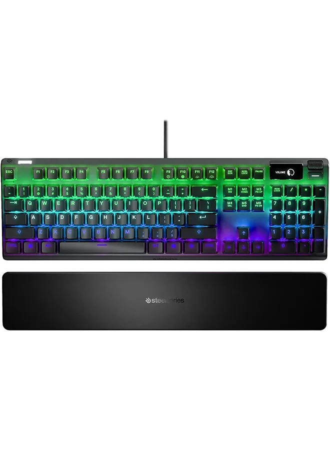 Premium Mechanical Gaming Keyboard with Adjustable Actuation Switches and OLED Smart Display (Wired, RGB Backlit) ue214