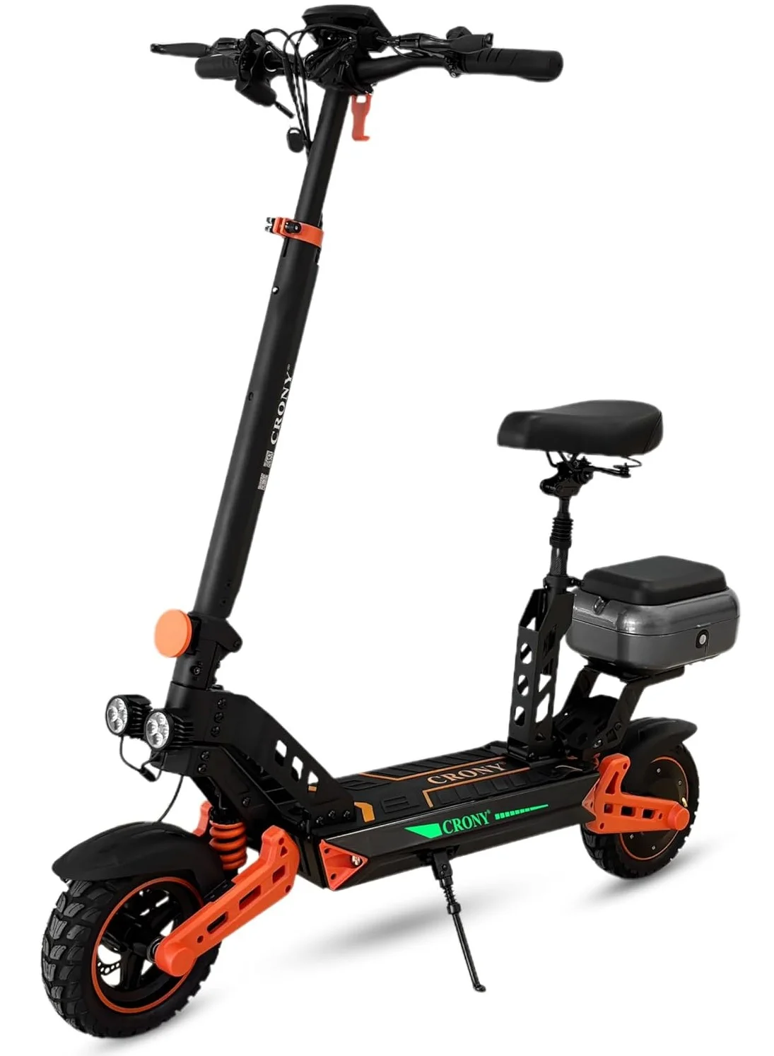 Crony D2 PRO Electric Scooter 1500W Motor 48V 15Ah Battery Foldable Off-Road Commuter Scooter with Seat (Aluminum, 120kg Load Capacity) if8ax