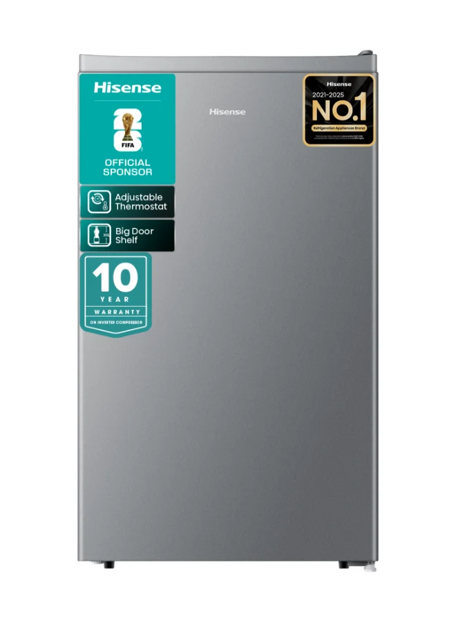 Premium Single Door Refrigerator with Separate Chiller and Adjustable Thermostat (Silver, 93L) r62z1