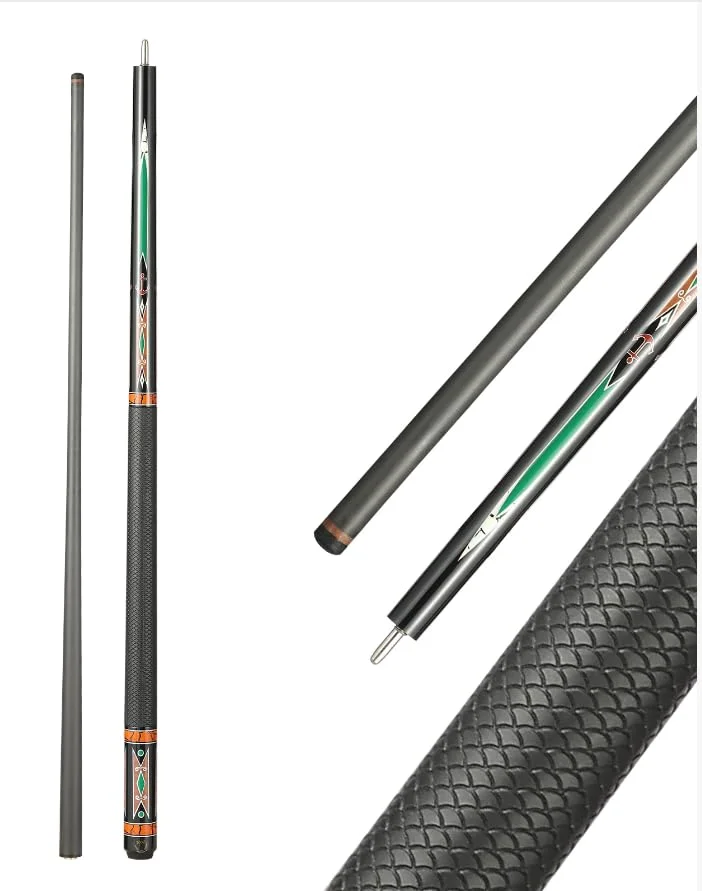 GAMESUN Carbon Fiber Pool Cue Stick Professional Billiard Cue with Soft Grip (12.5 mm Tip, 566 g) 28u4c