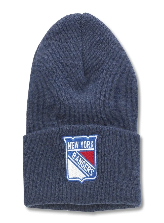 Premium NHL Team Logo Knit Beanie Winter Hat (Heather Breaker Blue, One Size) 192yy