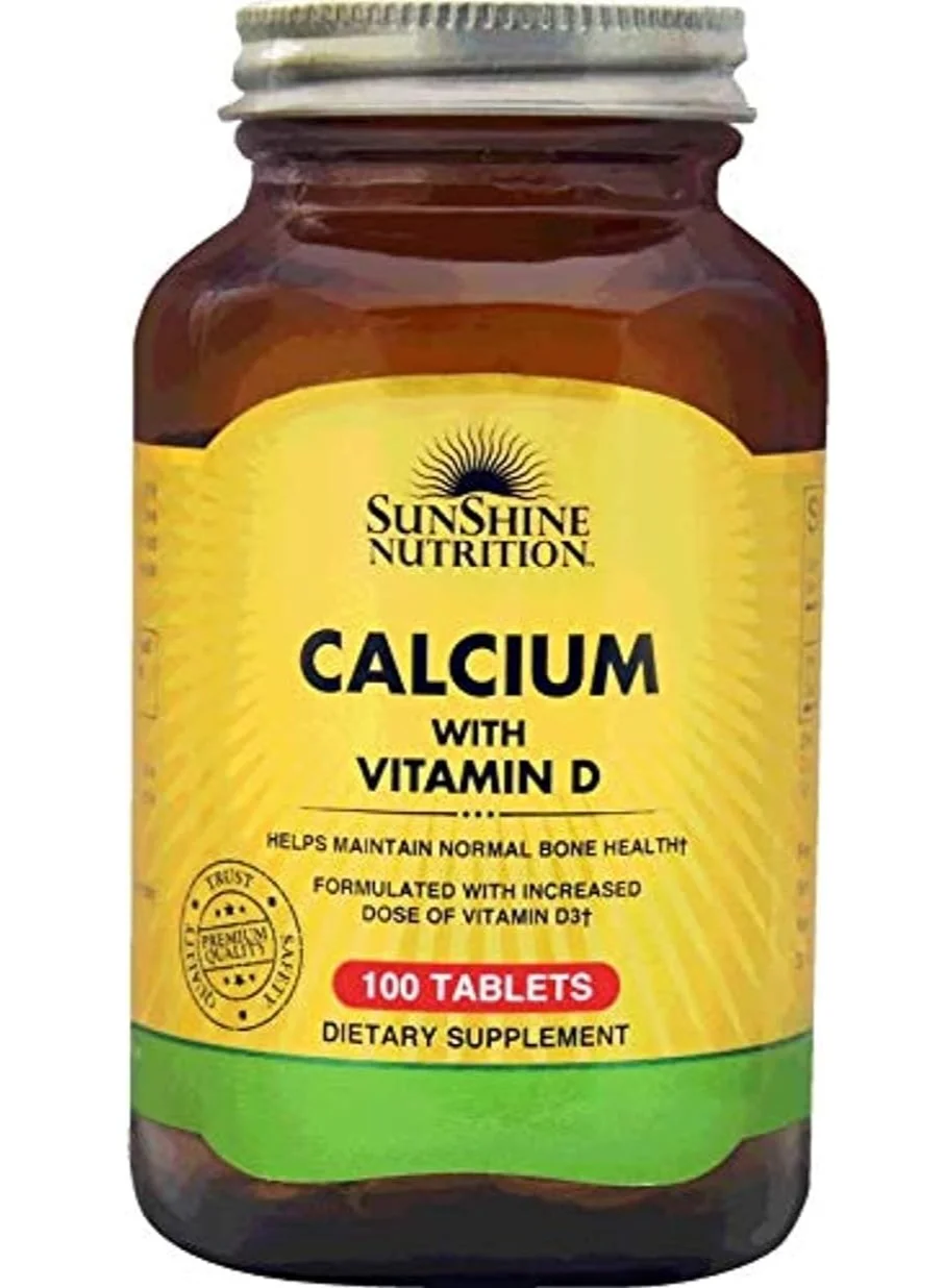 Sunshine Nutrition Calcium With Vitamin D3 Supplement (100 Tablets) efoat