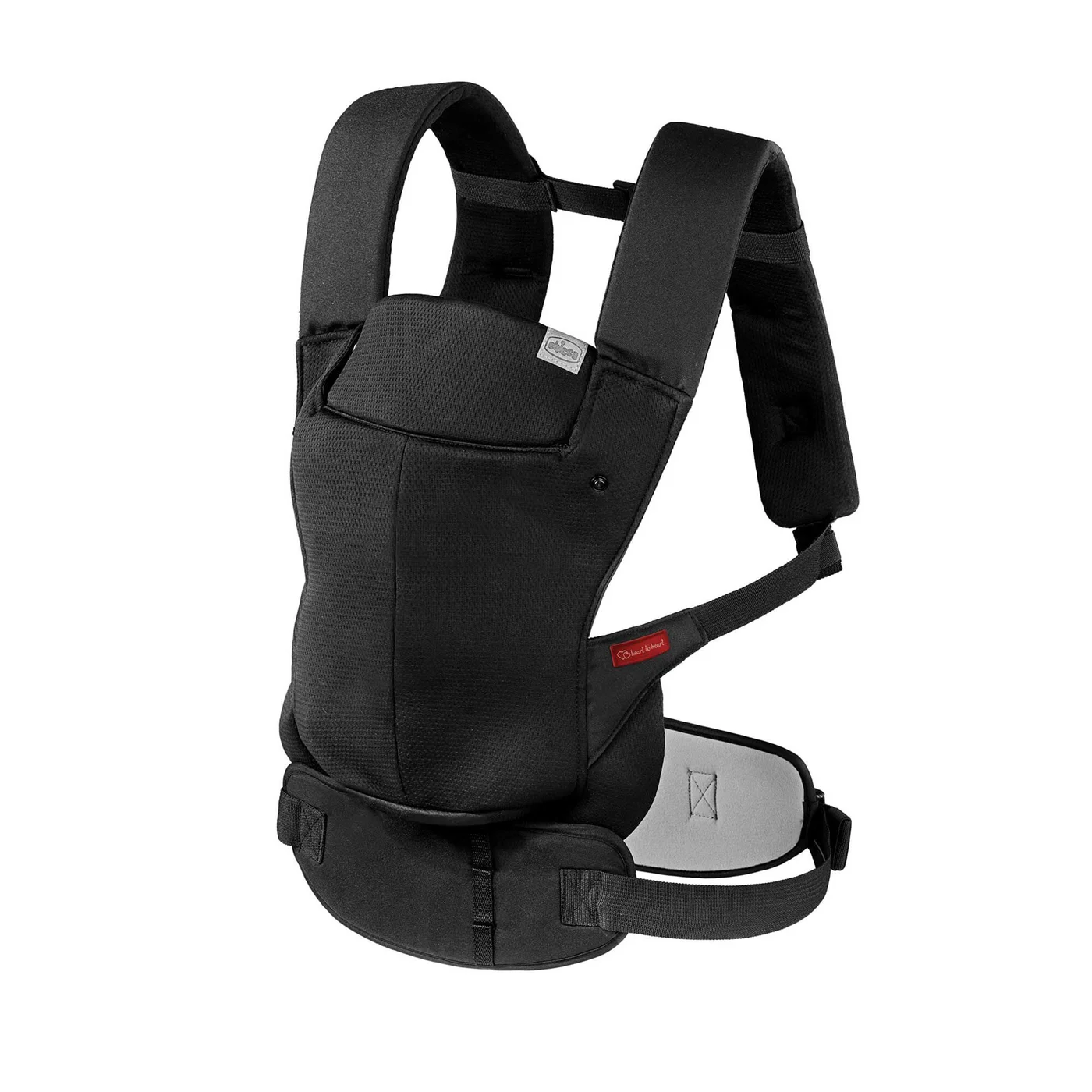 Ergonomic 4-in-1 Baby Carrier Backpack, Adjustable Front and Back Carry Positions, Premium Breathable Fabric for Newborn to Toddler (Black, 3.4-15 kg) zxs8k