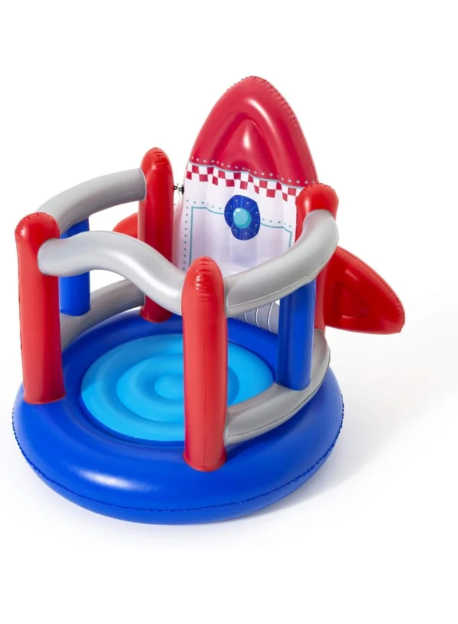 Inflatable Rocket Bouncer Play House for Kids (155x142x145cm) aahnh