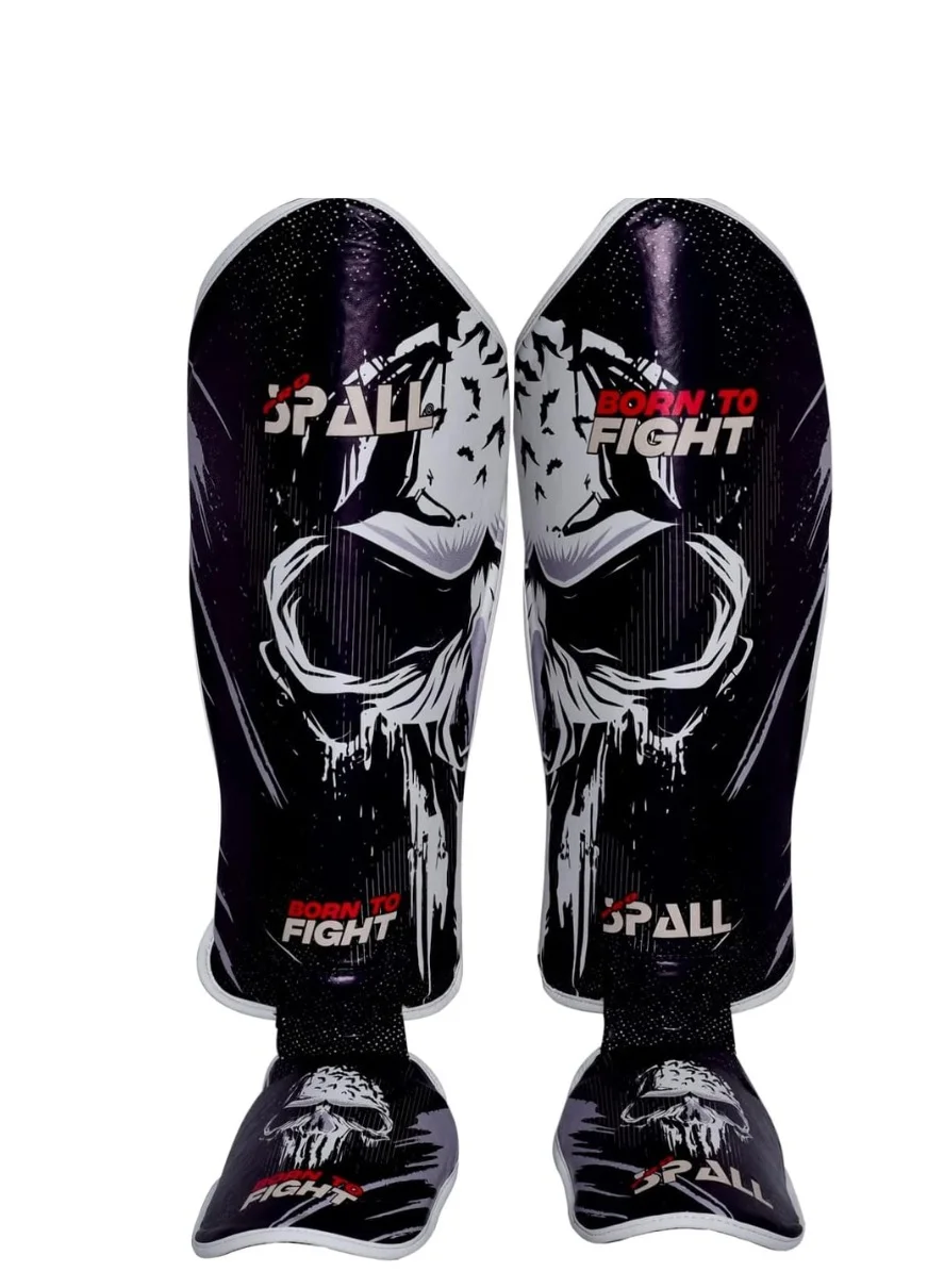 Spall Kickboxing Shin and Instep Guards Protective Leg Pads for Sparring and Training (One Size) 86mak