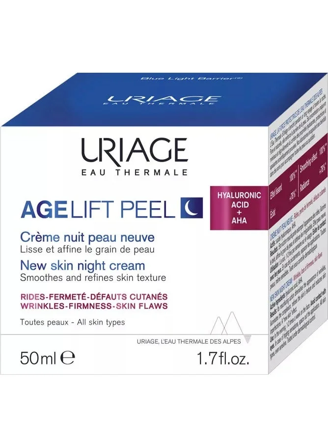 Uriage Age Lift Resurfacing Night Cream (50 mL) - Smoothing & Radiance Boosting Skincare for Mature Skin qpcfn