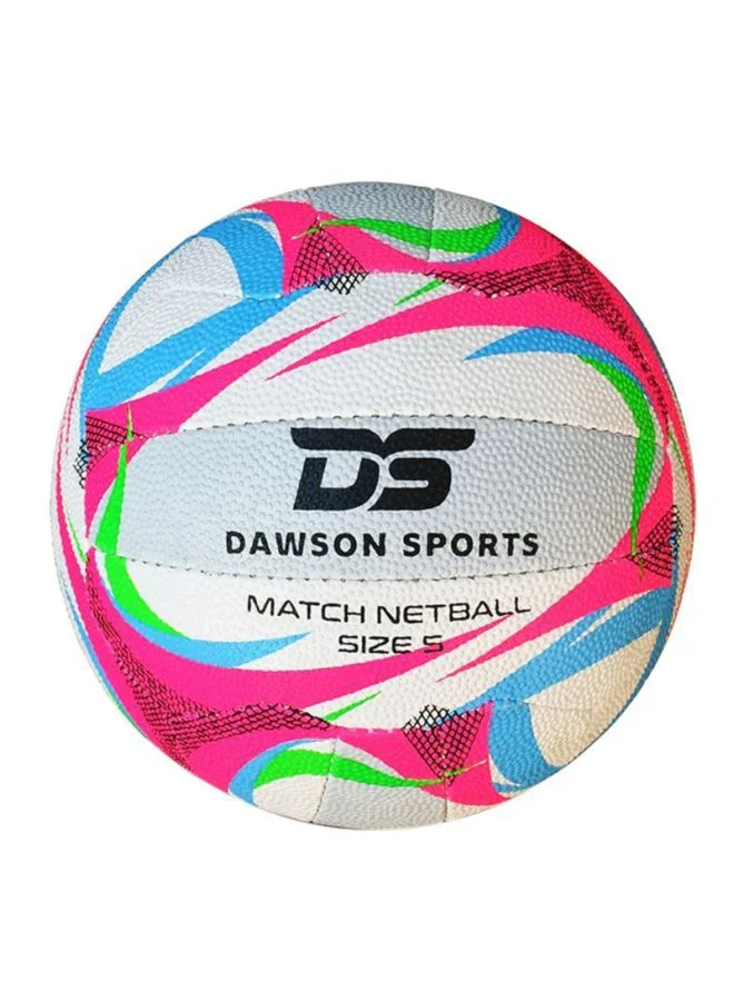 Dawson Sports Match Netball Professional Training Ball (Size 5, White) 15riu
