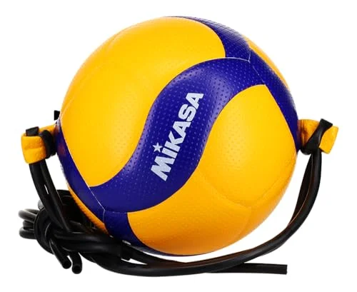 Professional Tethered Training Volleyball Official Size (Blue/Yellow, 26 cm) 1yvpz