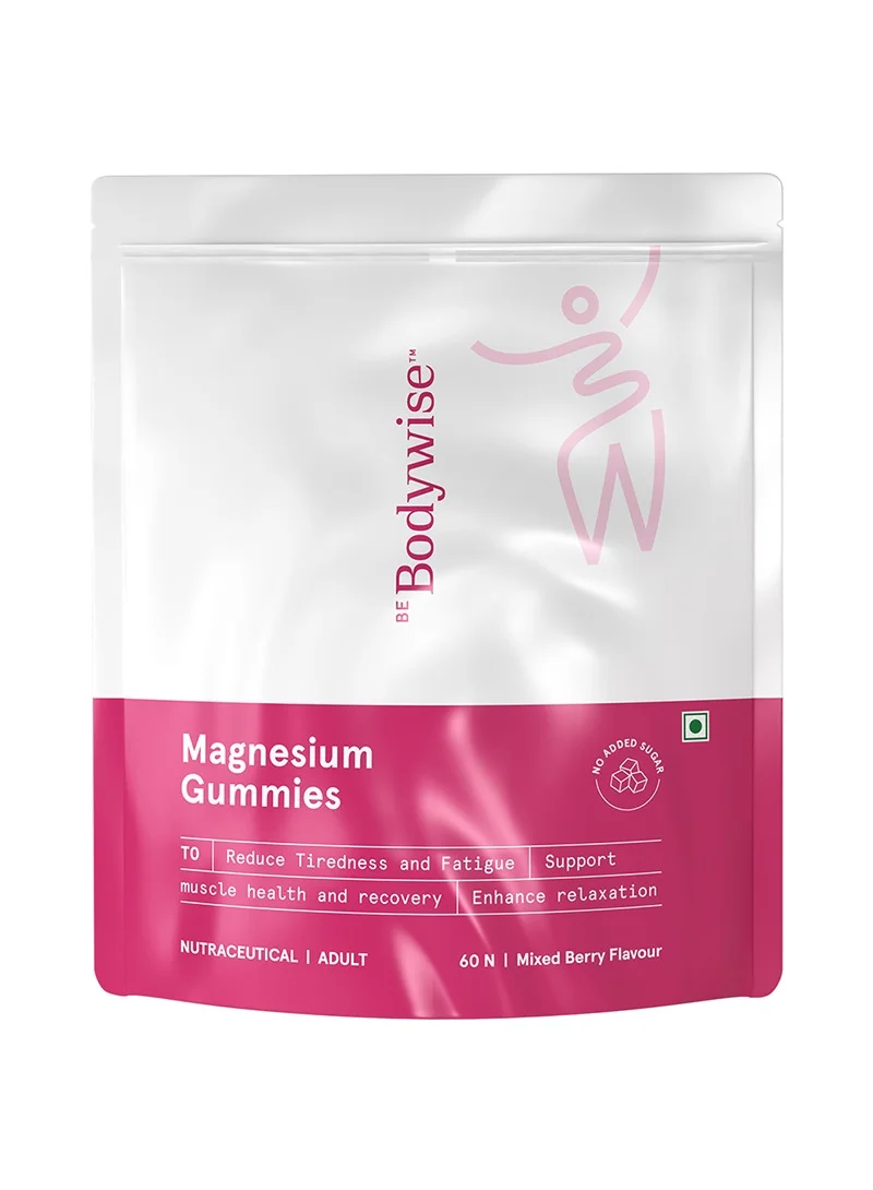 Premium Magnesium Gummies Mixed Berry Flavor High Absorption Supplement for Muscle Recovery and Relaxation (30 Gummies, 92mg per Gummy) vsi9x