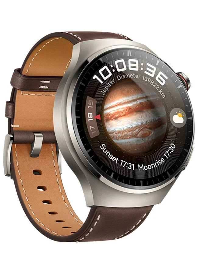 Smart Pro Smartwatch with Spherical Sapphire Glass and eSIM Cellular Calling (Dark Brown, 48 mm) cxc8c