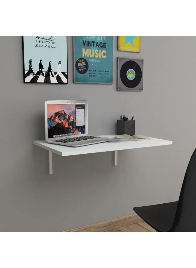 Home Box Wall Mounted Study Desk Premium Space-Saving Workstation for Home Office (100 cm) atf4o