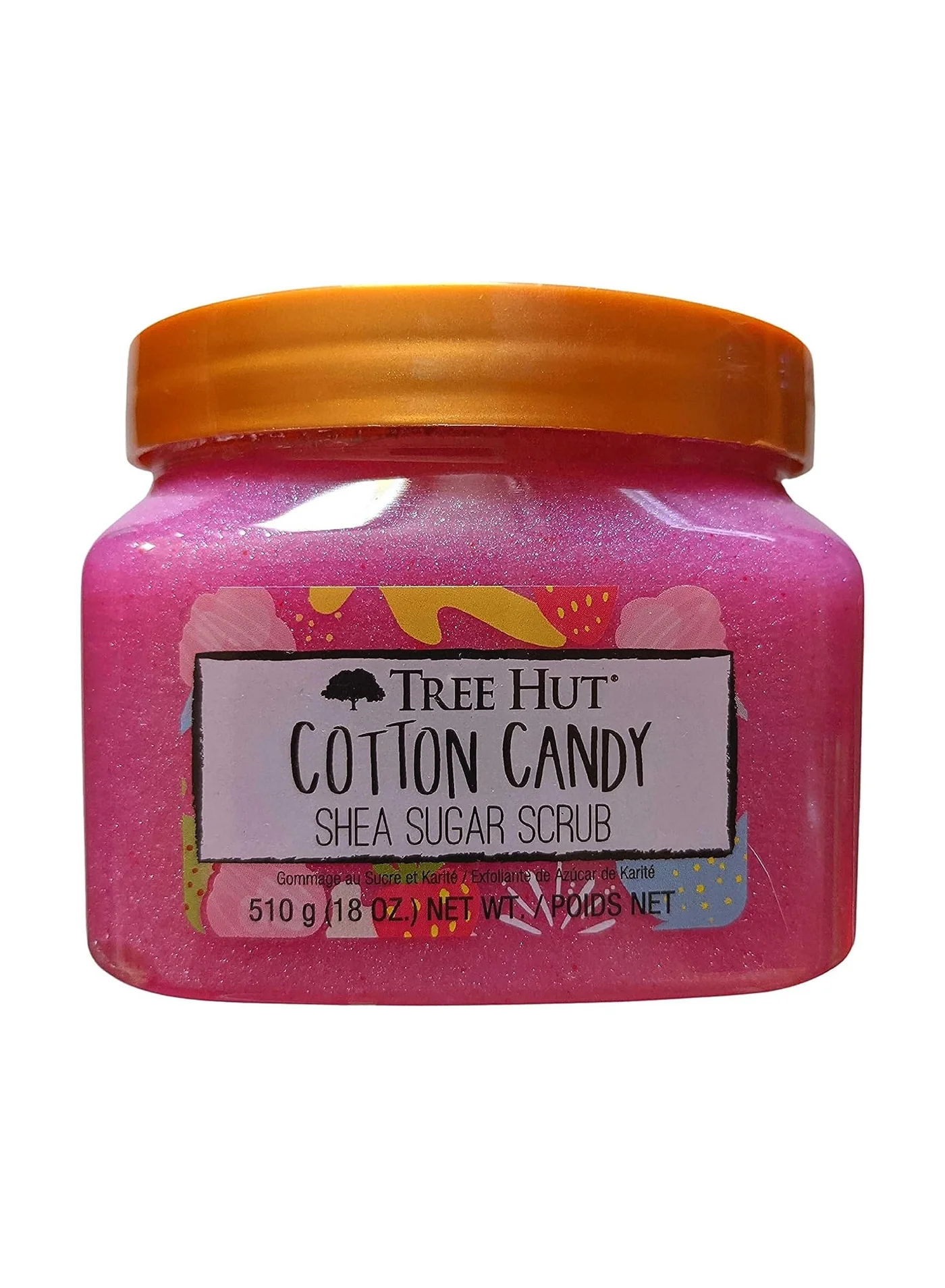 Tree Hut Cotton Candy Shea Sugar Scrub Exfoliating Body Treatment (510 g) z3l8n