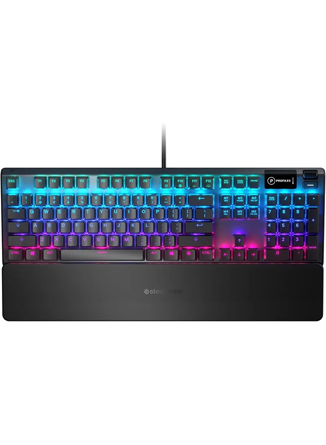 Premium Hybrid Mechanical Gaming Keyboard with OLED Smart Display and Per-Key RGB Illumination (Black, Wired PC Layout) nuom8
