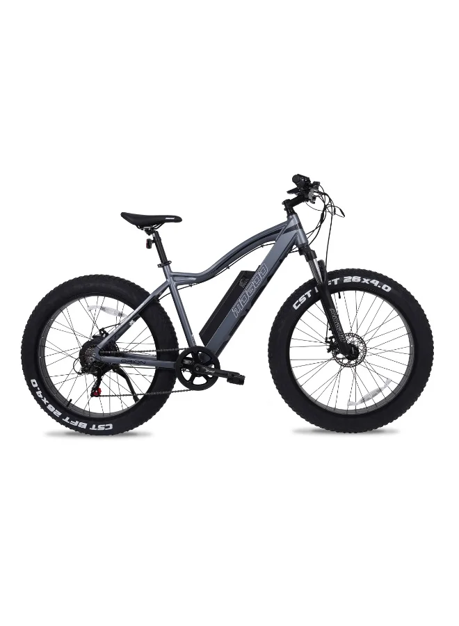 Mogoo Orion Fat Tyre Electric Bike 500W Motor 48V 12.8Ah Battery 7-Speed Off-Road E-Bike (Grey, 26-inch) 18mzn