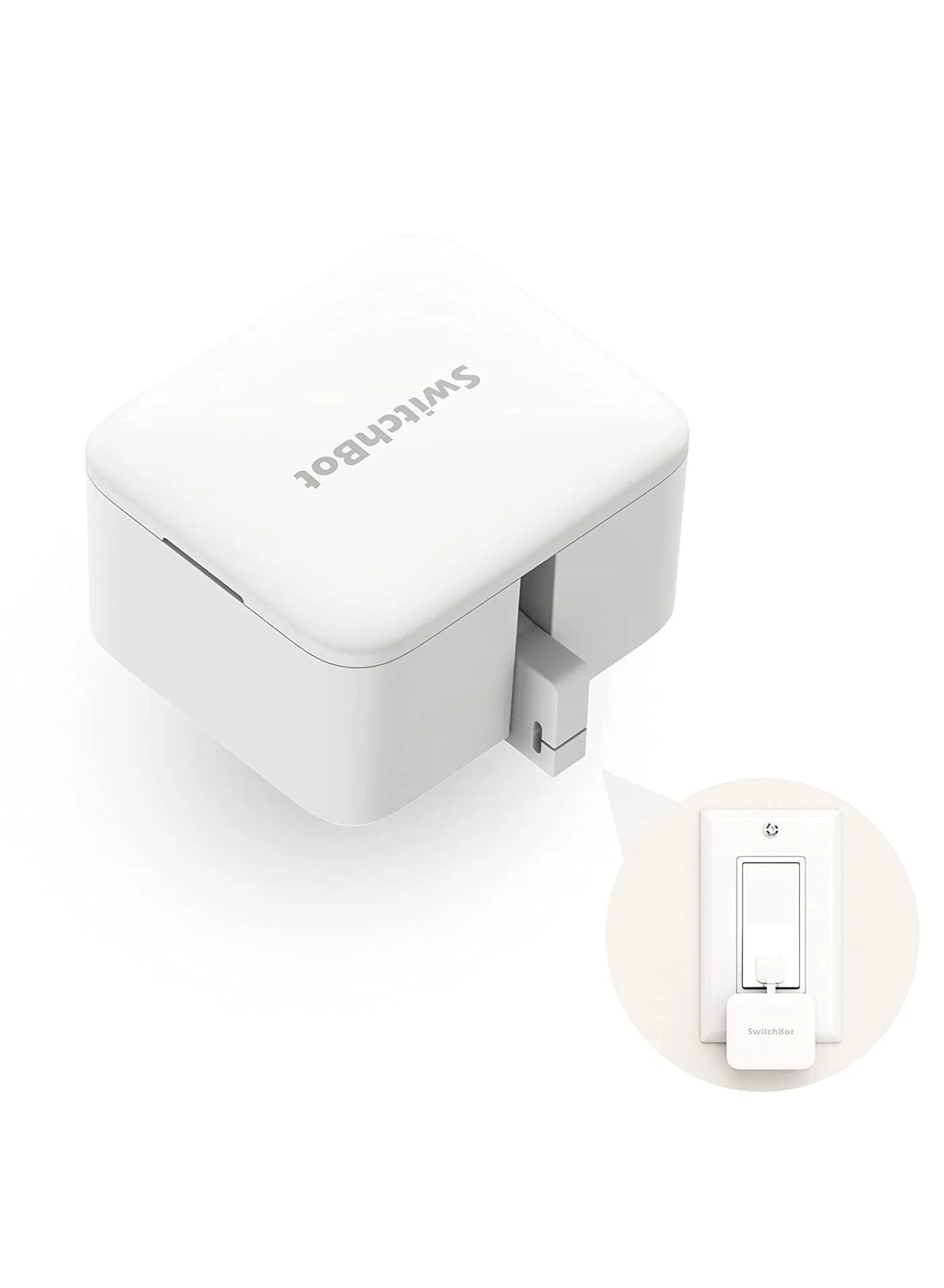 Smart Home Automation Button Pusher WiFi Bluetooth Switch Controller (App & Voice Controlled, White, 1 Pack) uj2hp