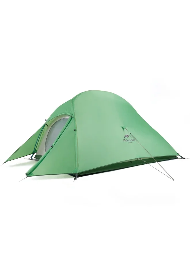 Naturehike Cloud Up 2-Person Camping Tent Waterproof 210T Nylon Lightweight Hiking Shelter (Bud Green, 210x125x100 cm) f8cpr