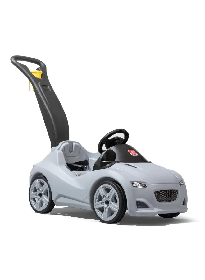 Premium Toddler Push Ride-On Car with Safety Belt and Storage (Grey, Single Seater) 6wxbp