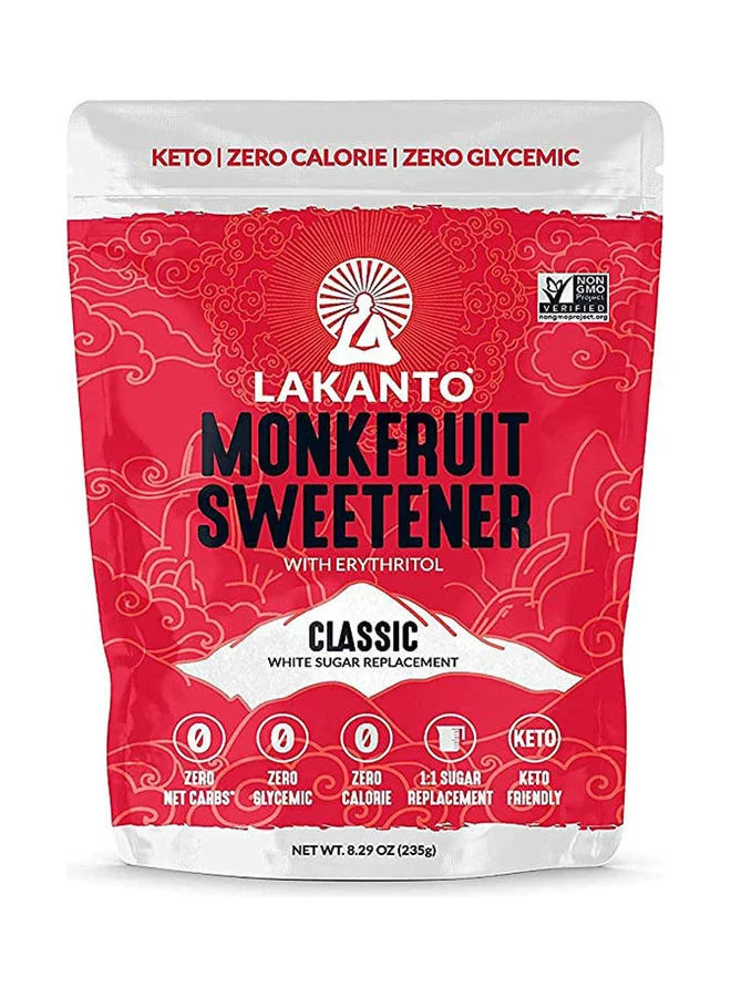 LAKANTO Monkfruit Sweetener with Erythritol Classic Granulated Sugar Alternative (235g) of2f8