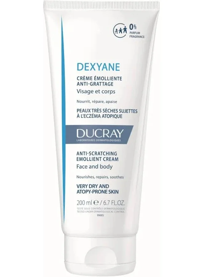 Dexyane Emollient Cream for Dry and Irritated Skin (200 mL) t5snj