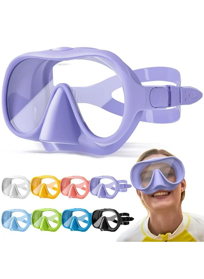 LAMAY Snorkel Set for Adults, Frameless Anti-Fog Diving Mask with Ultra Wide View, Professional Snorkeling Gear (Macaron Pink, One Size) kqyis