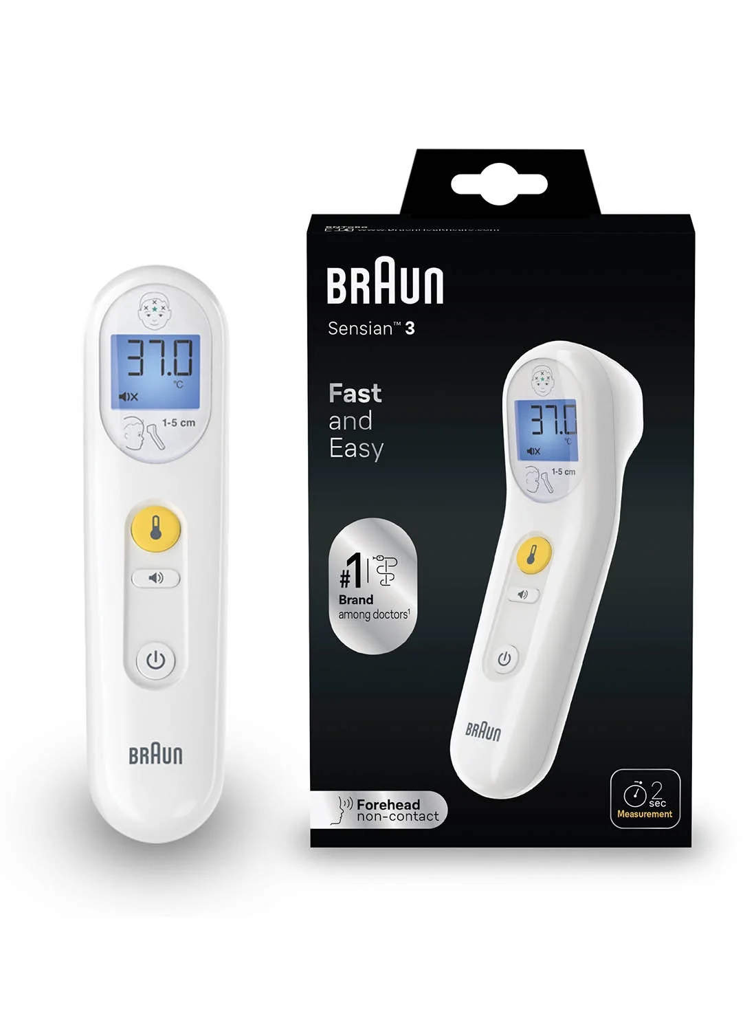 Premium Non-Contact Infrared Forehead Thermometer for Adults and Kids (Digital, Accurate Measurement) f7wgu