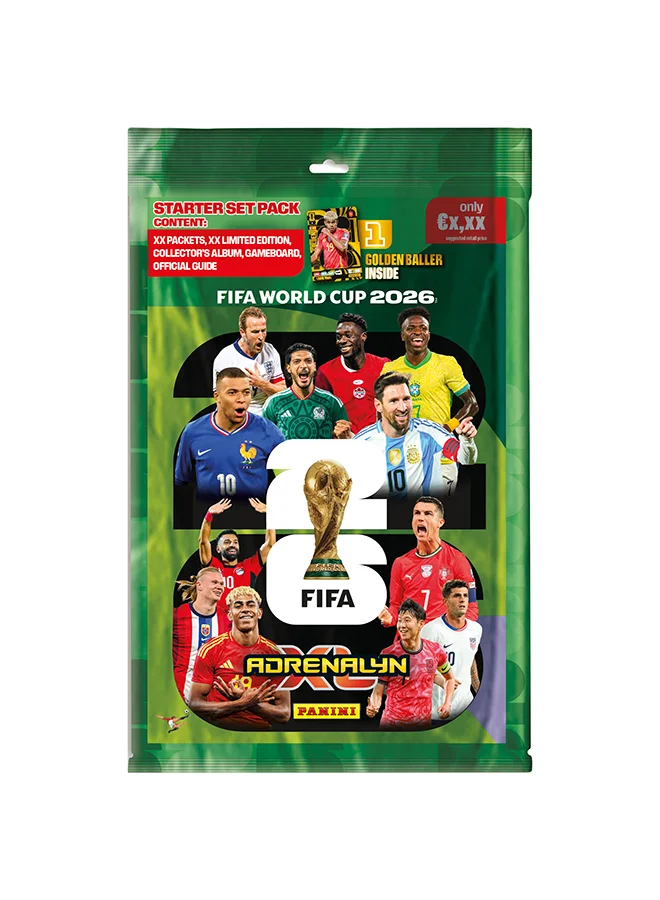 FIFA World Cup 2026 Official Collectible Trading Card Starter Pack (1 Set) 1mbkc