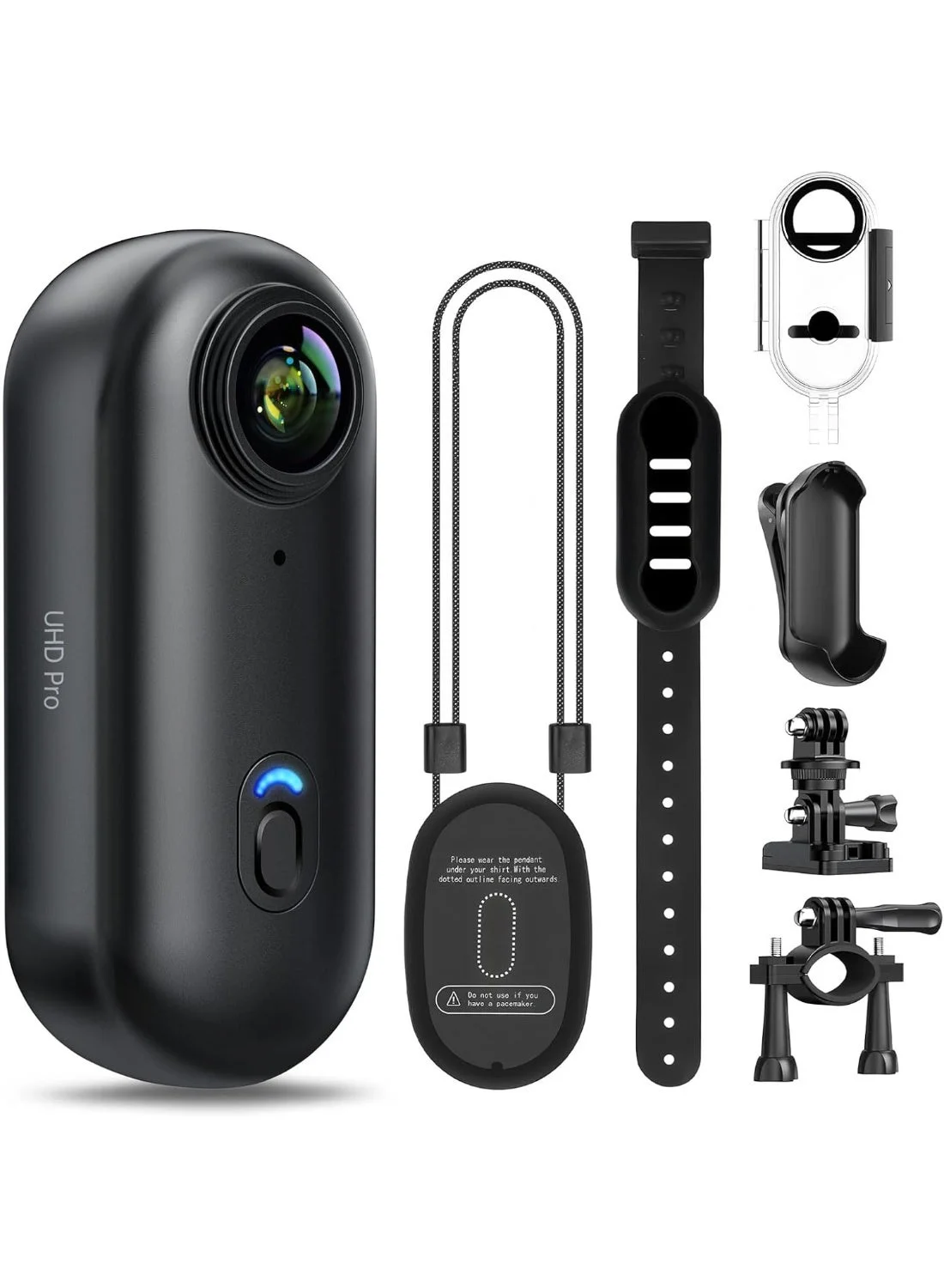 UV Enterprises 4K Action Camera Waterproof Sports Camcorder with 120¡ã Wide Angle Lens for Motorcycle Cycling and Diving (Compact) tniql