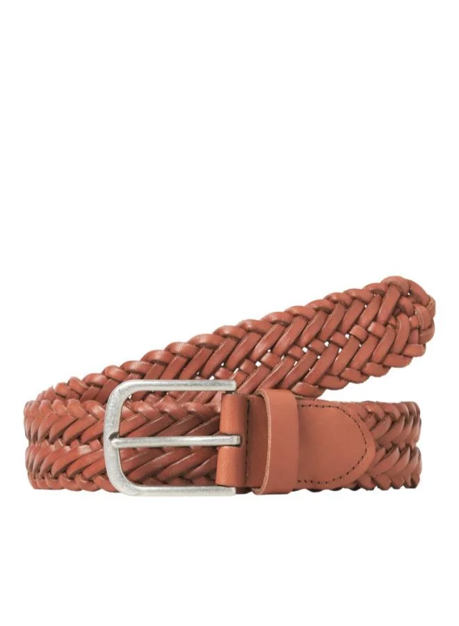 JACK & JONES Casual Braided Belt Premium Woven Accessory for Men (110 cm) xcr4w