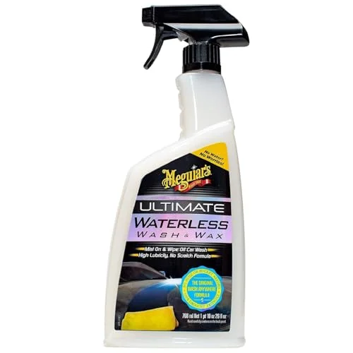 Premium Waterless Car Wash and Wax Spray for Spot-Free Cleaning and High-Gloss Finish (769 mL) 0rf4d