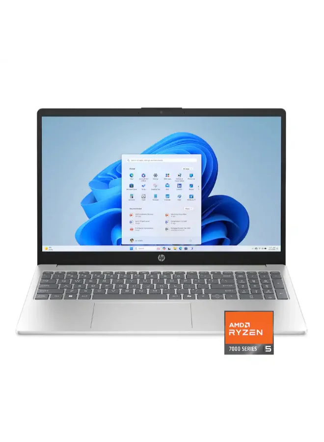Premium 15.6-inch FHD Touchscreen Laptop, Ryzen 5 Processor, 8GB RAM, 512GB SSD, Windows 11 Home, English Keyboard (Natural Silver) 99hlp