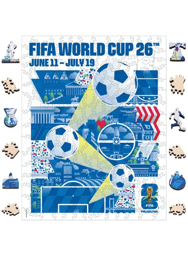FIFA World Cup 2026 Philadelphia City Wooden Puzzle (Premium Wood, 14+ Years) m0sd9