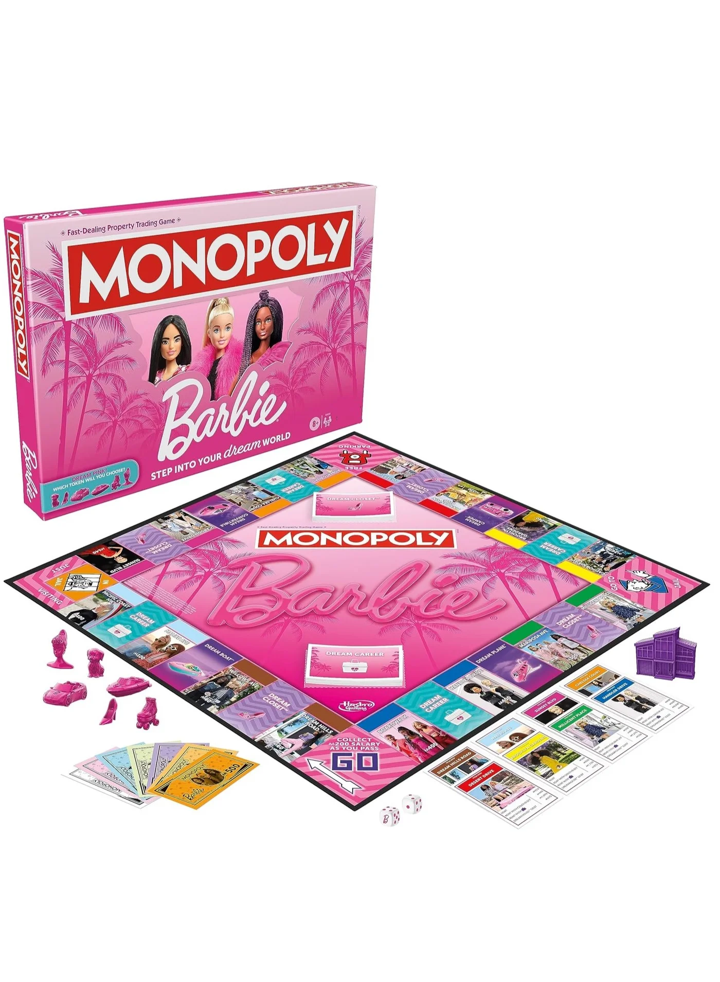 Fashion Doll Themed Property Trading Board Game (Premium Edition, 1 Set) gdrnb