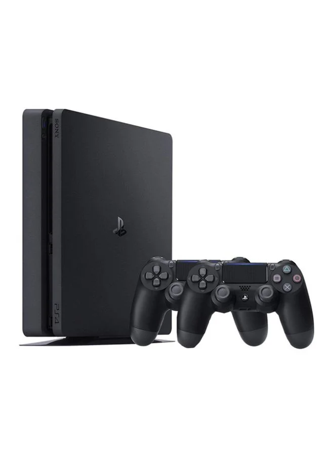 Premium Slim Gaming Console 500GB System With 2 Wireless Controllers (Black, 500GB) gbooa