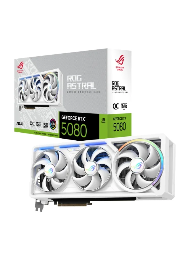 Premium Gaming Graphics Card 16GB GDDR7 PCIe 5.0 High-Performance GPU with Quad Axial-Tech Fans and Vapor Chamber Cooling (White, 16GB) yb088