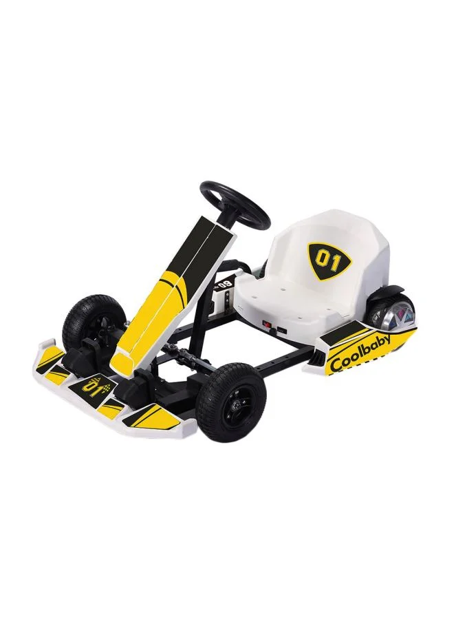 Cool Baby Electric Drift Ride-On Kart for Kids Premium PVC Racing Vehicle (Multicolour, 1 Unit) asrbo
