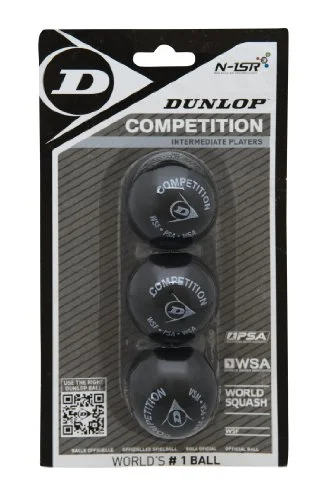 Dunlop Sports Competition Tennis Balls Premium High-Visibility Felt (3 Pack) 6yyby