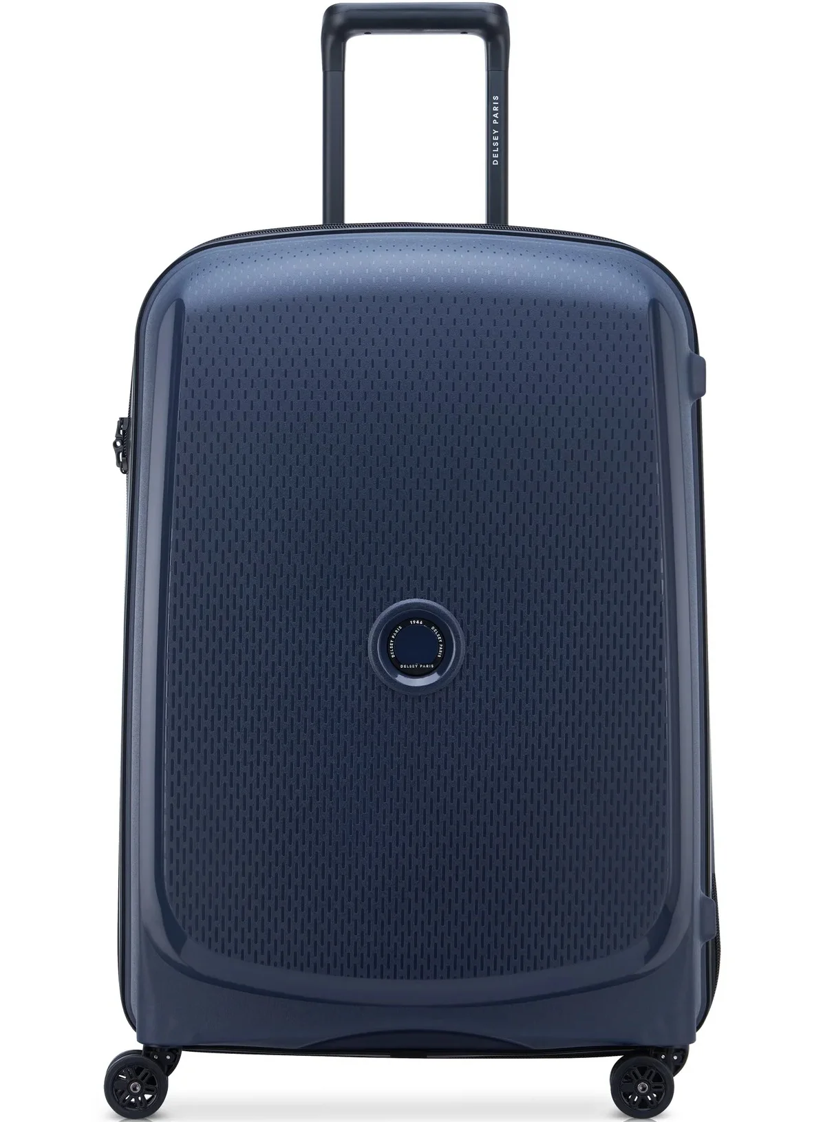 DELSEY Paris Belmont Plus Trolley Case, Durable Polycarbonate Hard Shell, 8-Wheel Spinner, TSA Lock, Blue (71 cm) cqwkw