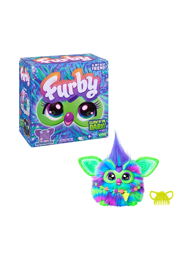 Interactive Animatronic Plush Toy with Glow in the Dark Features and 15 Fashion Accessories (Unisex, 15 cm) 1e72i