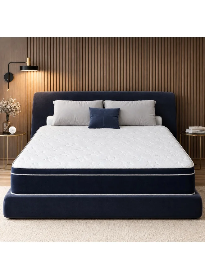 Rexal Home Sound Sleep Pocket Spring Mattress Premium Breathable Support (200x200 cm, 28 cm Thickness) frop8