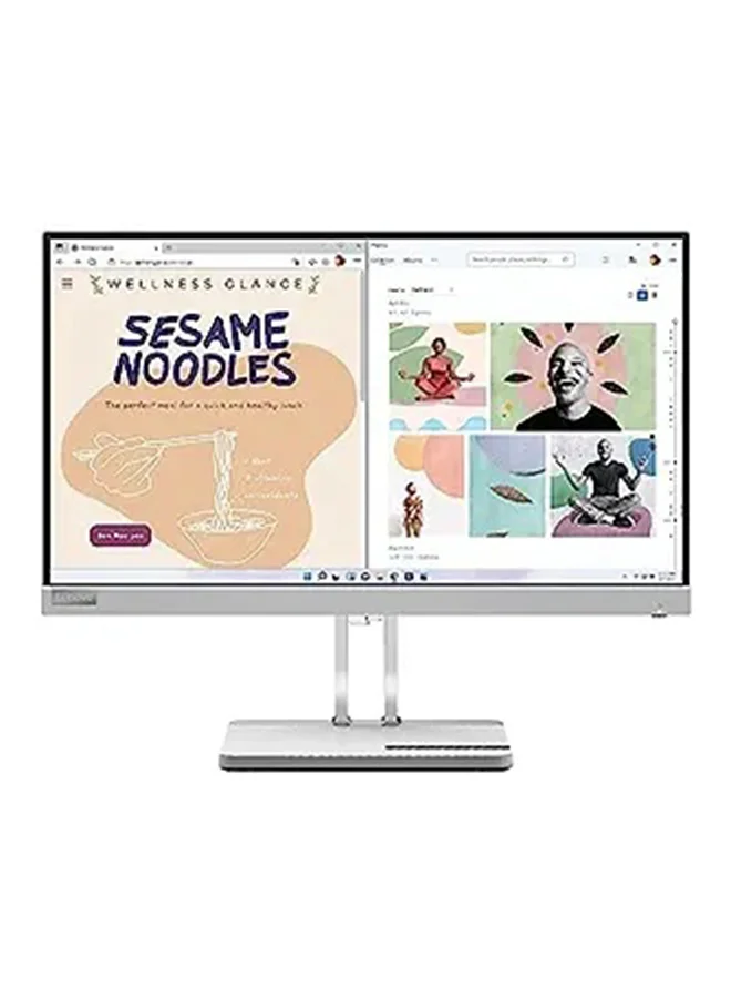 Premium 23.8-inch FHD LED Monitor 100Hz Refresh Rate VA Display with Tilt Stand and Low Blue Light Technology (Cloud White) 45rsk