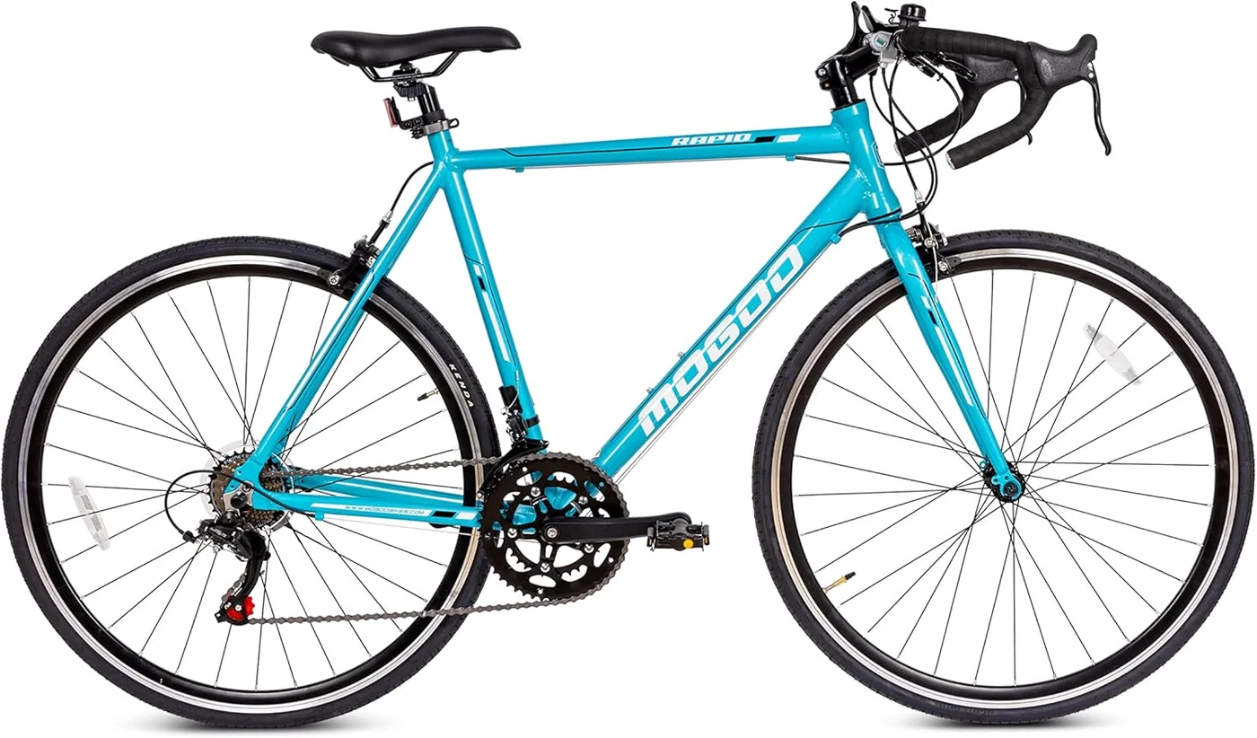 MOGOO Rapid 700C Road Bike Lightweight Aluminum Alloy Frame (14 Speed, Blue, 700C) qxk9d