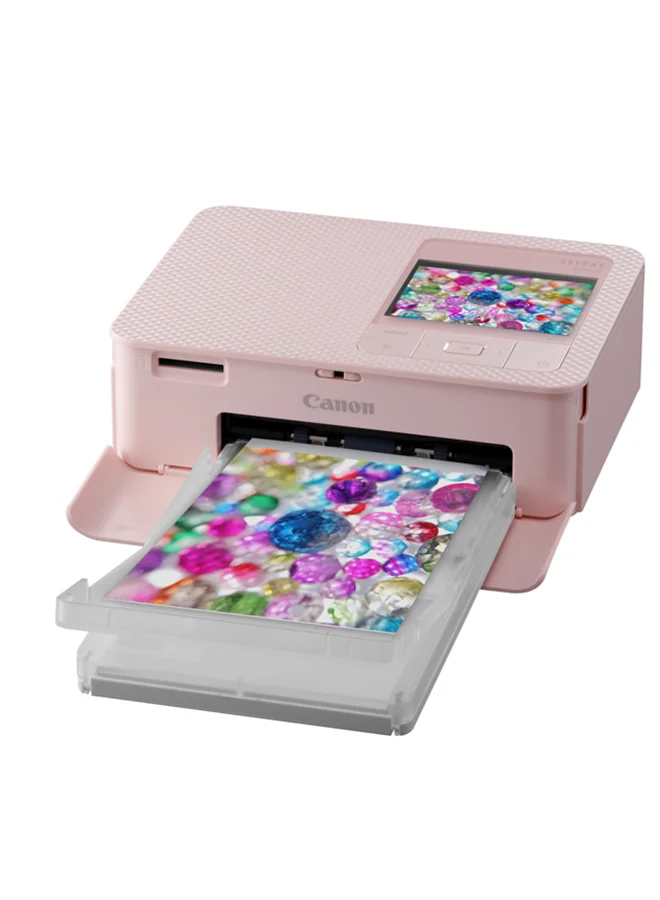 Compact Portable Photo Printer Wireless Instant Photo Maker for Smartphones and Cameras (Pink) 7dbgn