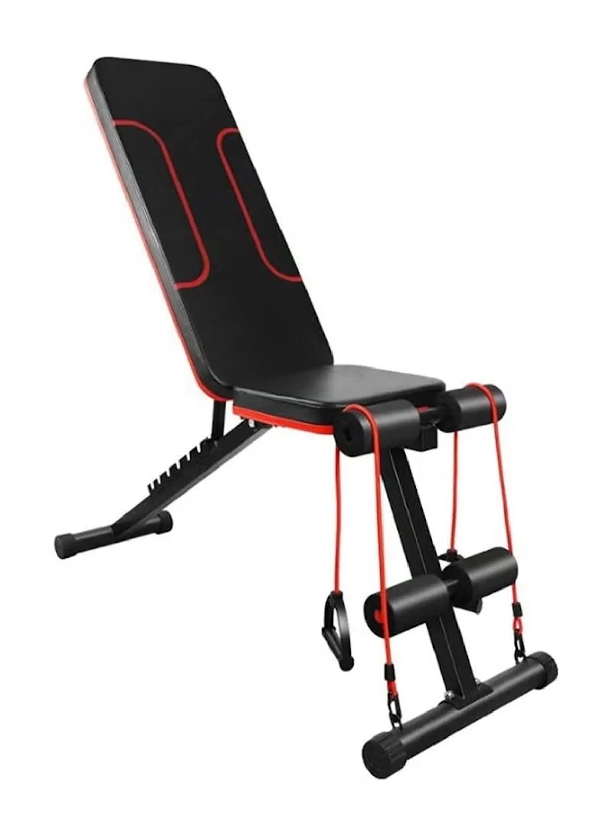 Huitich Multifunctional Dumbbell Workout Bench Adjustable Strength Training Station (Black, 1295x450x1180mm) vziec