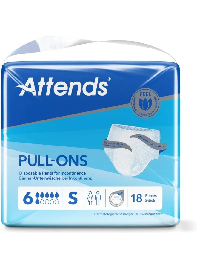 Attends Premium Disposable Incontinence Pants For Adults (Small, 18 Count) zif7u