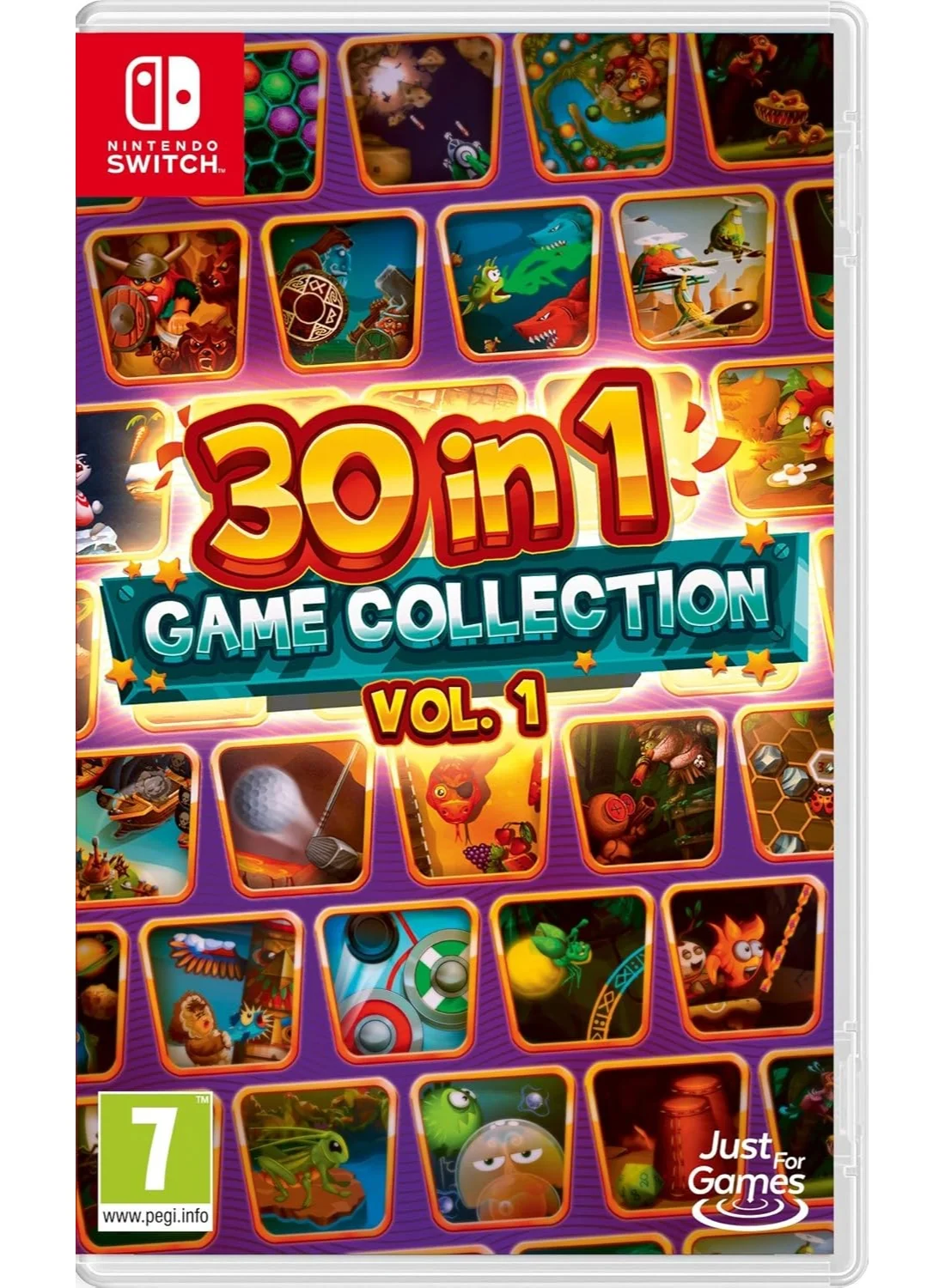 Just For Games 30 In 1 Game Collection Vol 1 Multi-Genre Gaming Software (1-4 Players) uckji